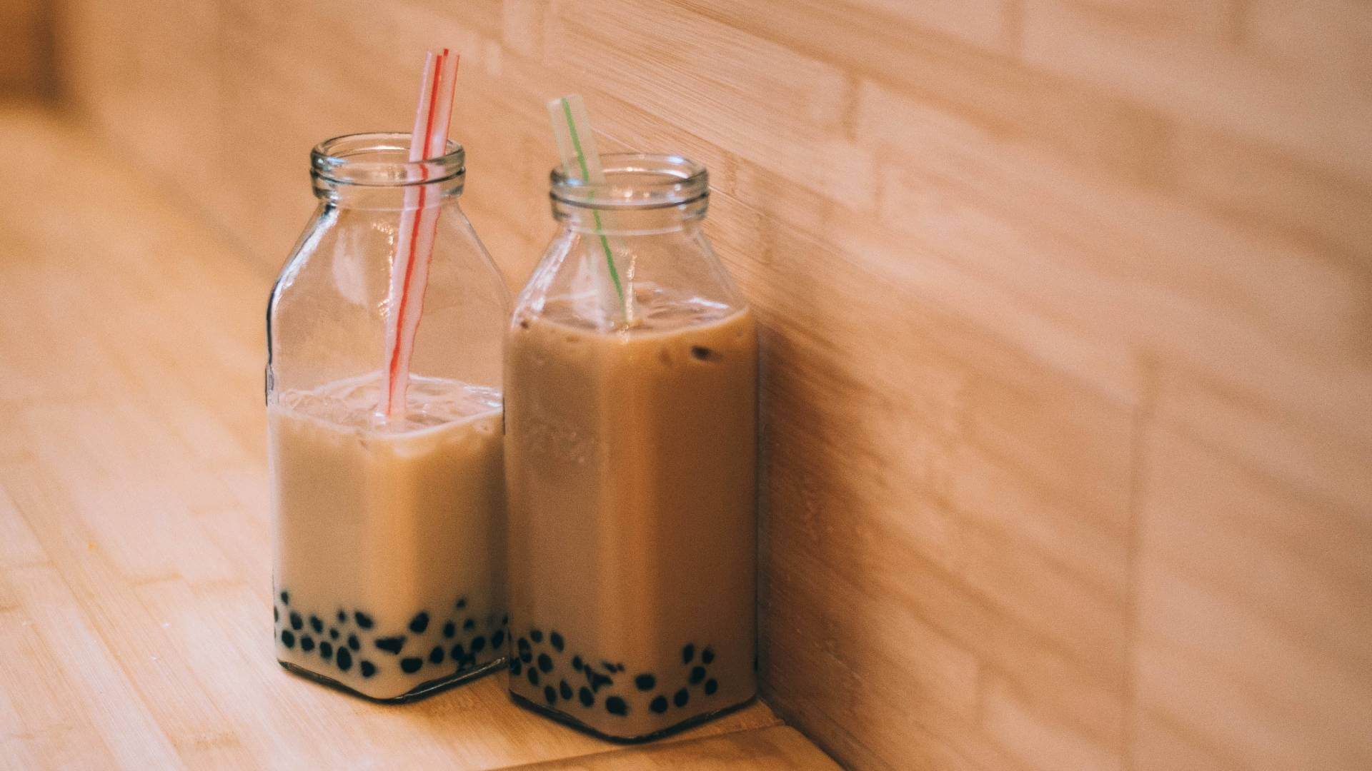 2 bubble tea au café